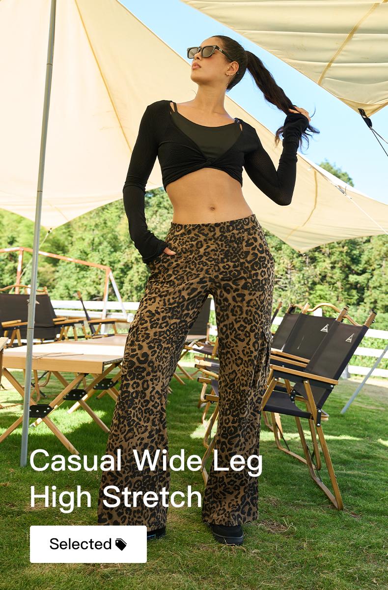 JOJOANS High Waist Stretch Cargo Pants Women Baggy Multiple Pockets Relaxed Fit Straight Wide Leg TikTokShopBlackFriday