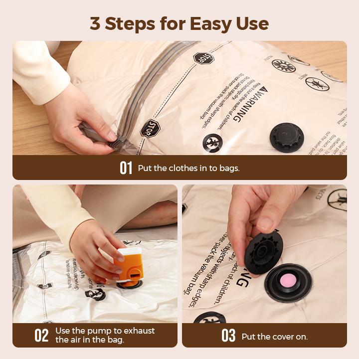 FLEXTAIL Reusable Vacuum Storage Bags Set with Electric Pump, 12 Pack Travel Compression Bags for Carry-On Suitcases & Closets, 4.5kPa 200L/Min USB Rechargeable Pump with Built-in Battery, Space Saver Organiser