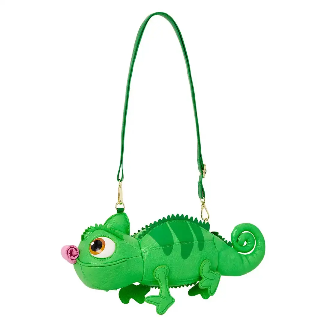 Women's Faux Leather Casual Pascal Shape Figural Crossbody Bag - Loungefly Disney Tangled Design, Casual Shoulder Purse, Fashionable Crossbody Bag, Lounge Fly