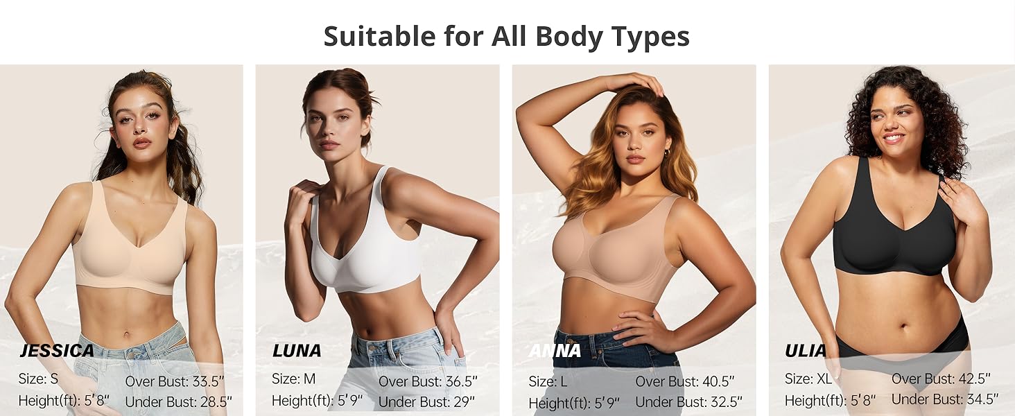 Vertvie｜EMILY Seamless Active Tank Bra, Jelly Bras, Wireless Comfort for Everyday Movement