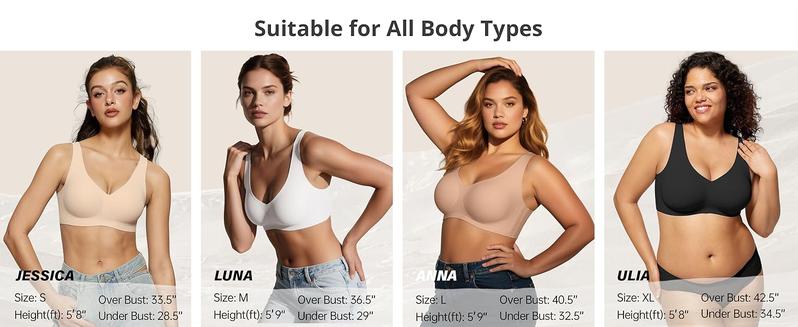 Vertvie｜EMILY Seamless Active Tank Bra, Jelly Bras, Wireless Comfort for Everyday Movement