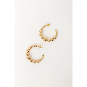 Happy Hour Meetup Hoop Earrings in Gold