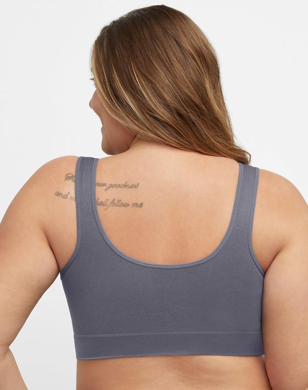 Hanes Just My Size Women's Pure Comfort Seamless Bralette (plus ) Bra Comfortable Fit Everyday Support Breathable Mj1263