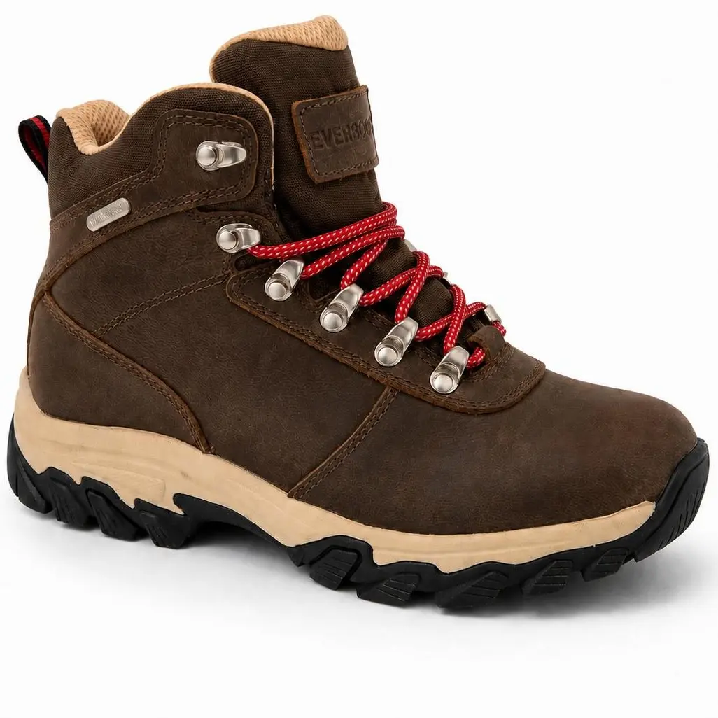 Ever Boots Sierra Womens Waterproof Work Boots with Full Grain Leather, Lightweight, Slip-Resistant Sole, All-Day Comfort, Heavy Duty & Outdoor Activities Footwear