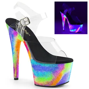 Pleaser Adore-708GXY Women's Platform Sandal - Women's Shoe and Footwear