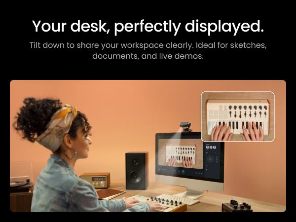 Insta360 Link 2 Pro – 4K PTZ Webcam for PC/Mac, 1/1.3” Sensor, Low-Light, AI Tracking, HDR, Directional Noise-Canceling Mics, Supports Stream Deck, Zoom, Teams, Twitch for Streaming or Meetings
