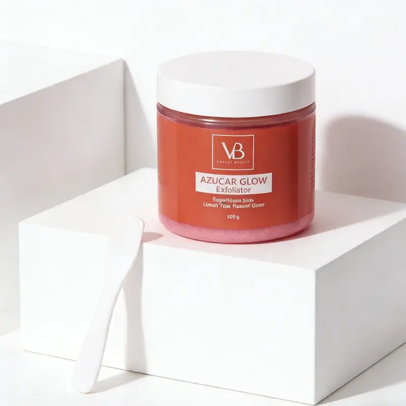 Vivant Beauty AZUCAR Glow Exfoliant & Brightening Sugar Scrub 100g Hydrating Facial Cleanser for Smooth Skin Gentle Exfoliation