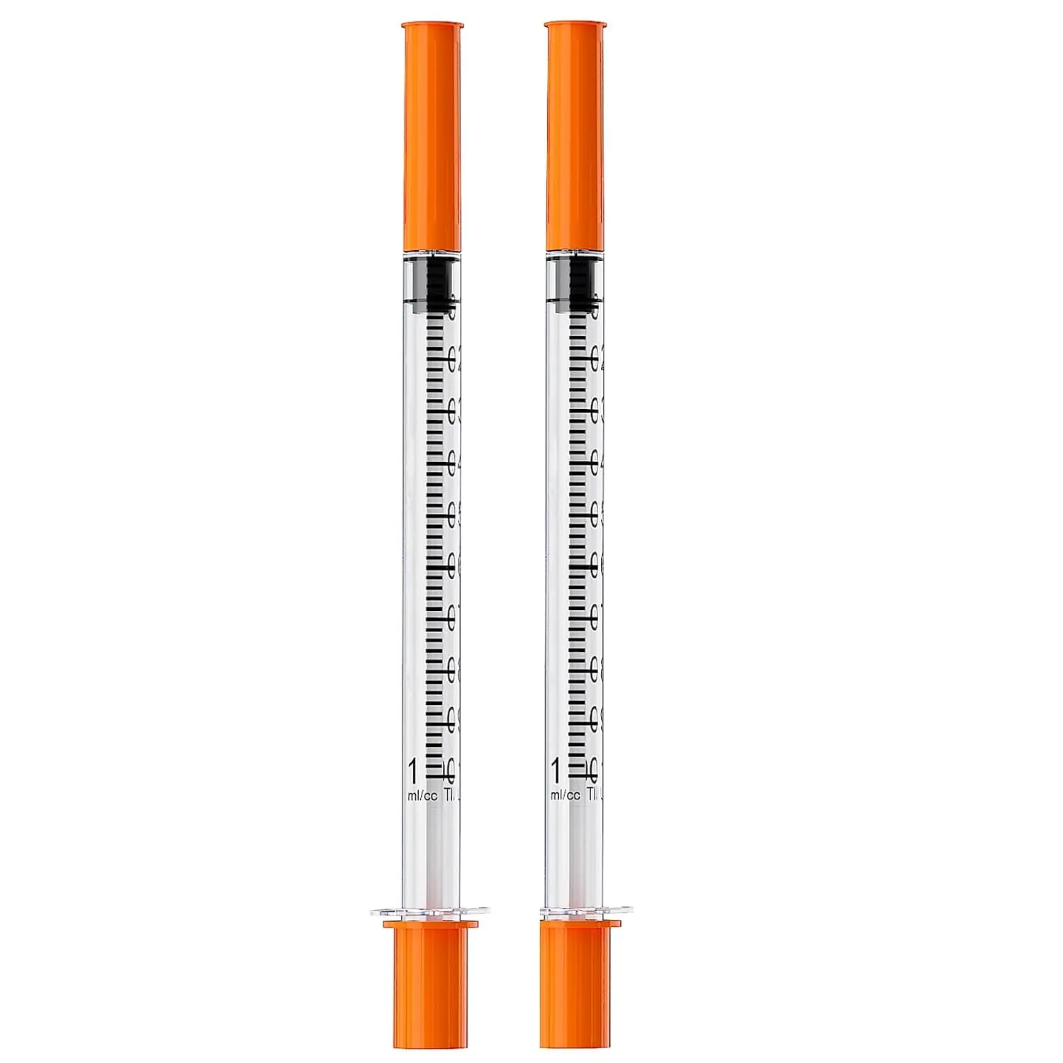 U-100 1mL/cc Lab Syringe 29G 1/2" (12.7mm) Disposable Syringes, Individually Wrapped, Pack of 25