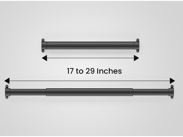 Safoner All-Aluminum RV Screen Door Handle Bar Preassembled Adjustable Crossbar for Flimsy Doors RV Camper Accessories Easy Setup Telescopic Design