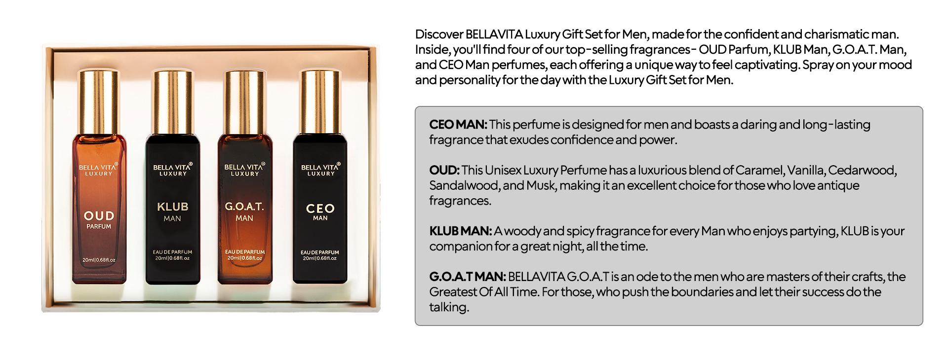 Bellavita Luxury Men’s Gift Set | Premium Perfume Combo for Him | Bold, Masculine & Long-Lasting Eau De Parfums | Perfect Romantic Gift for Boyfriend, Husband or Partner | Vegan & Cruelty-Free