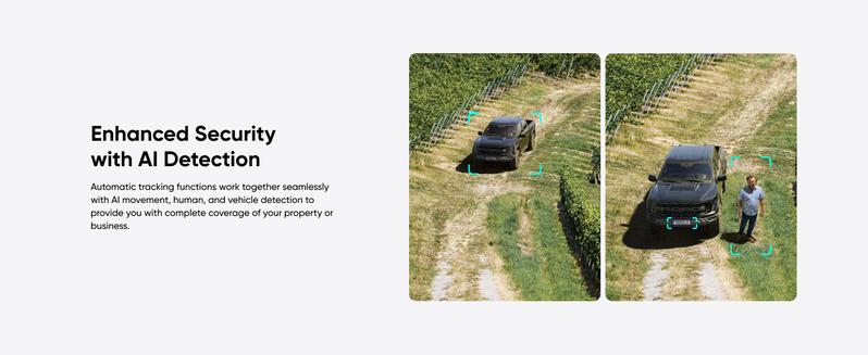 eufy Security 4G LTE Cam S330, 4K Cellular Solar Security Cameras Wireless Outdoor, Pan and Tilt, 4G and Wi-Fi Duo-Mode, AI Tracking, with SIM Card and 32GB SD Card Colorful Automatic｜Spingtok