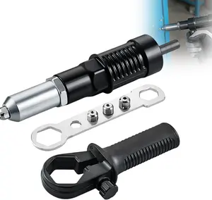 Professional Electric Rivet Gun Adapter Kit, 2026 New Electric Rivet Nut Gun Drill Adapter, Rivet Gun Tool Riveter Drill Attachment for Cordless Electric Power Drills (1 Set)