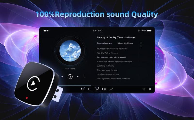 【YURNLV】New 2026 Wireless CarPlay Adapter, iPhone/Android Friendly, No Delay Connection & Hands-Free Calls