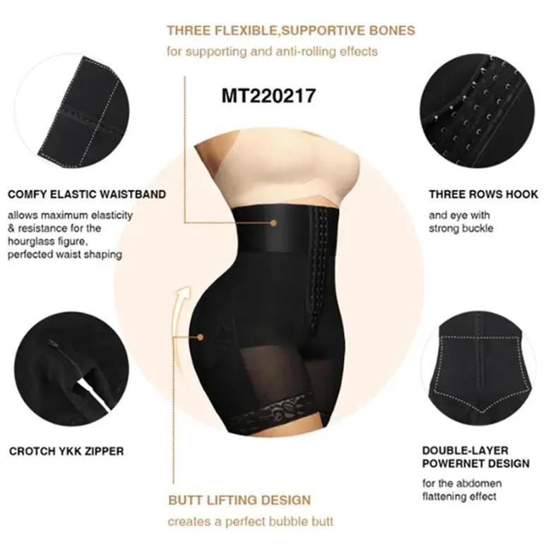 BESTENA S-3XL Women's BBL High Waist Girdle Shorts Tummy Control Fajas for Flat Belly & Butt Lift Must Have Compression Shapewear Comfortable Elegant Chic Style Body Shapewear Elegance Womenswear