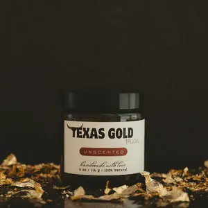 Texas Gold Tallow Unscented Balm - 4 oz / 120 ml - Pure & Simple Moisturizer for Sensitive Skin - 100% Natural