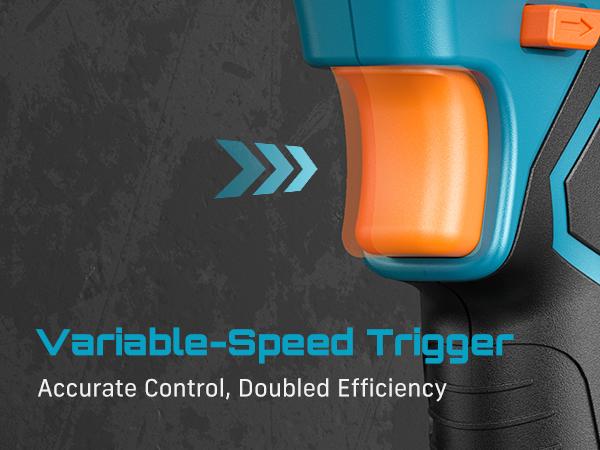 SEESII Upgraded Electric Impact Wrench w/ Detachable Handle - 1180 Ft-lbs (1600 N·m) 1/2" High-Torque, 21V Cordless + 2x 4.0Ah Batteries | for Car/Truck/Mower/Industrial Tasks, Black Friday Deals