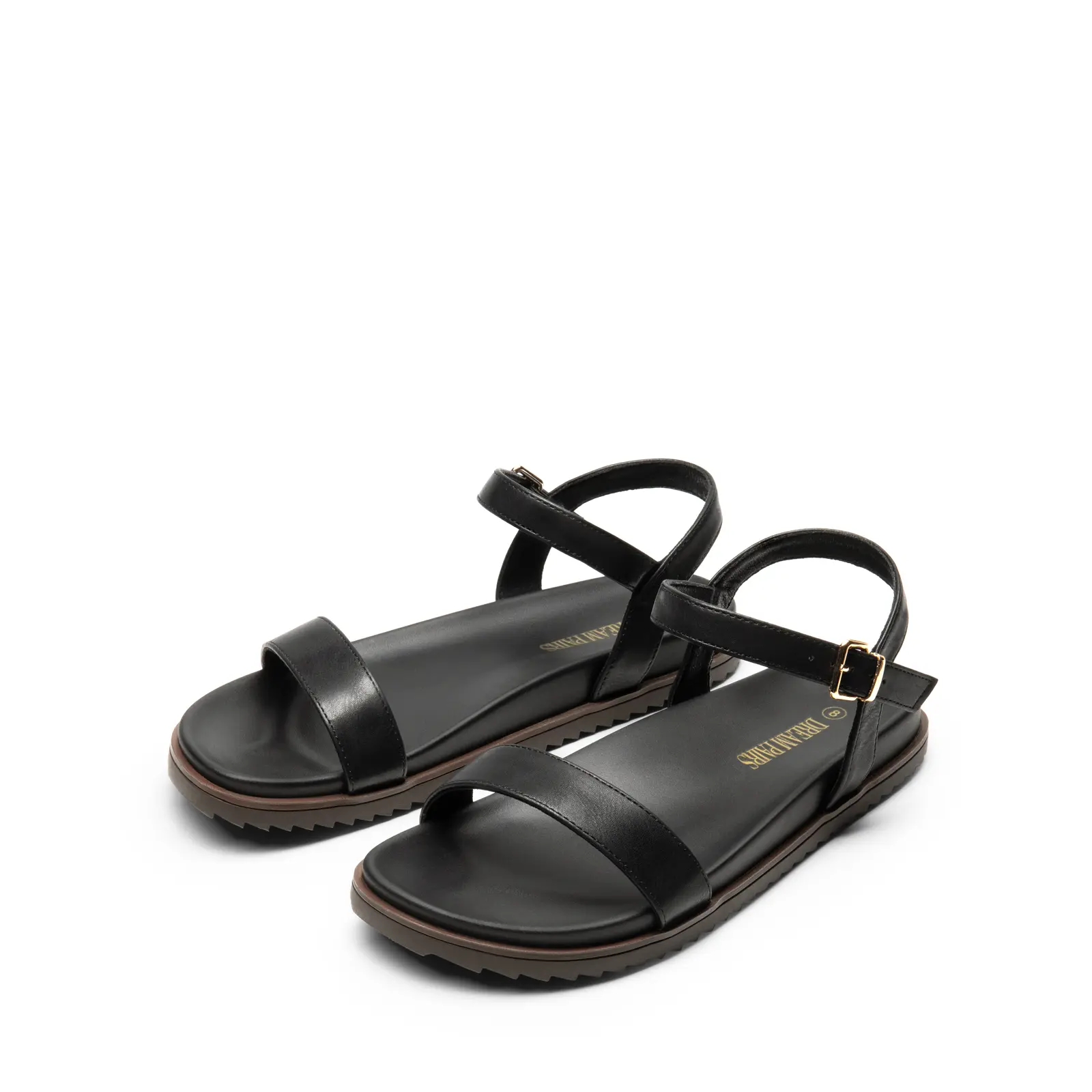 DREAM PAIRS Women's Stylish Round Toe Wedge Casual Sandals - Anti Slip Sandals for Summer Outdoor Walking, with Arch Support, Buckle Closure, Women's Footwear for Casual Beach Shoes, Sandals Women,shoes for back to school,back to school shoes
