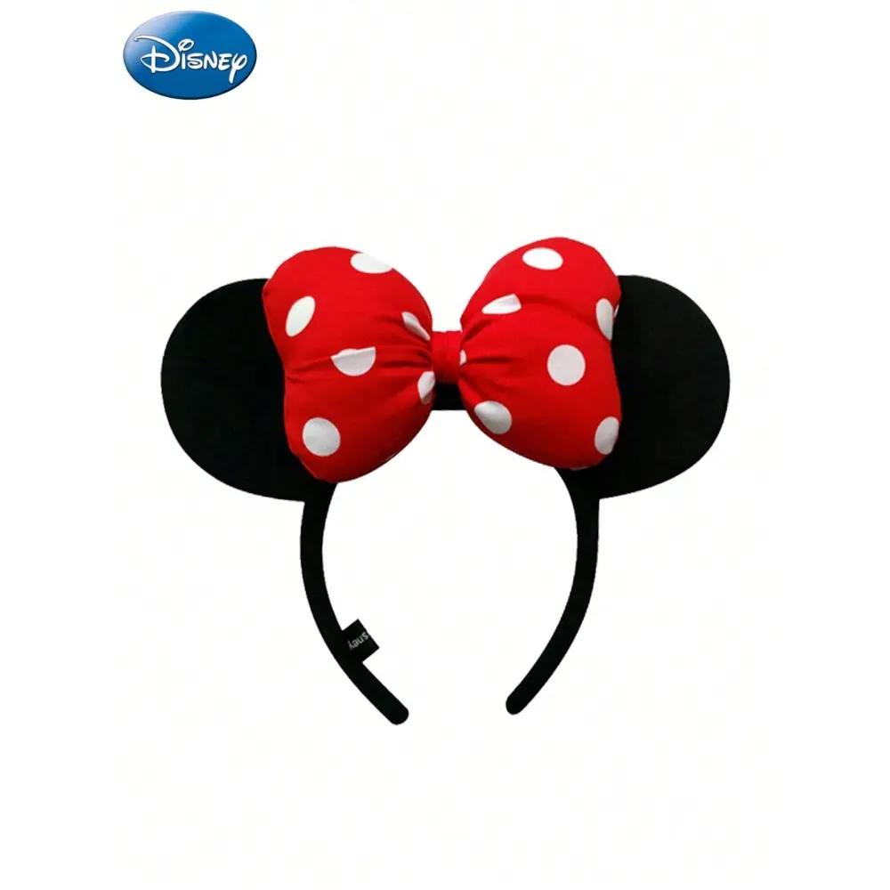 Disney Officially Licensed Mickey & Minnie Earrings Headband, Cute Cartoon Decorative Hair Band, Perfect for Parties & Gifts, Hair Accessories, Bow Headbands, Hair Bows Headbands, Hairband