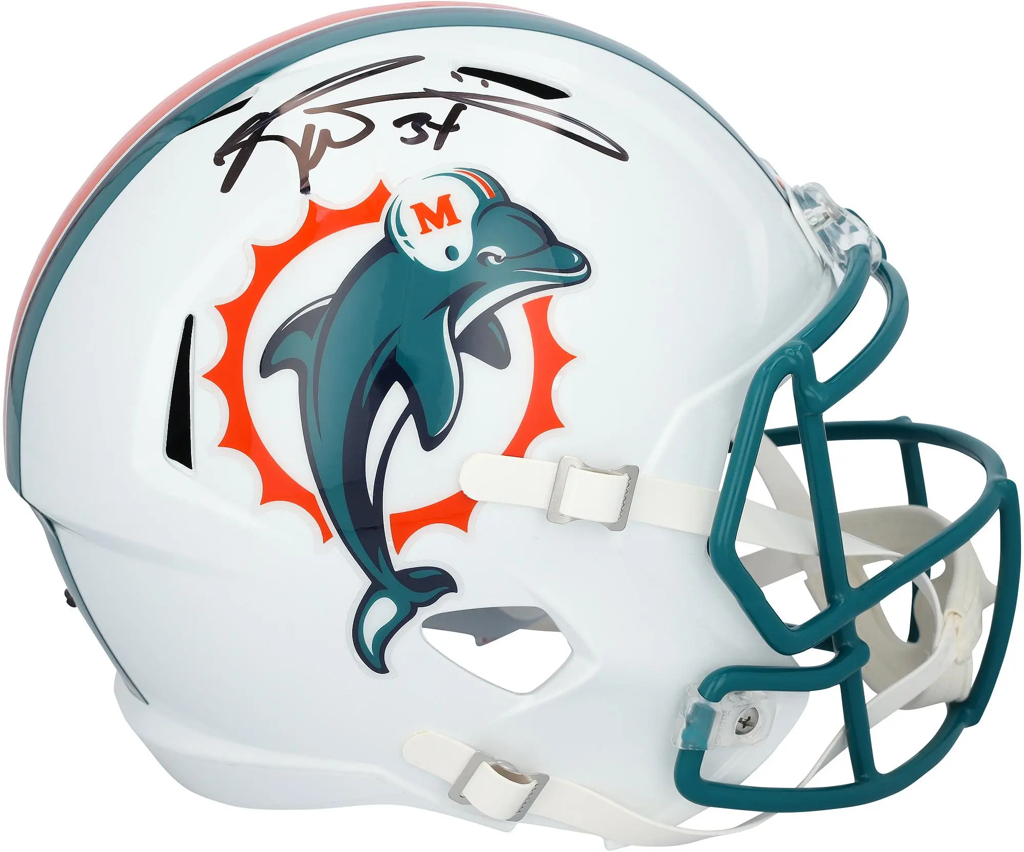 Ricky Williams Miami Dolphins Signed Riddell 1997-2012 Throwback Replica Helmet