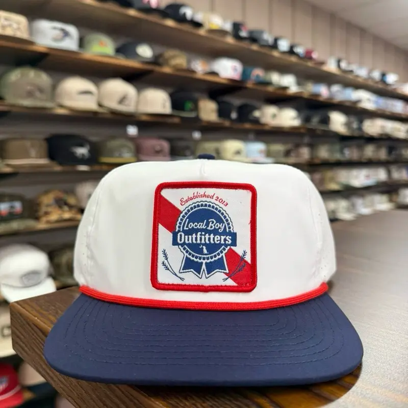 PBR Perf LP Rope Hat - White/Dark Navy