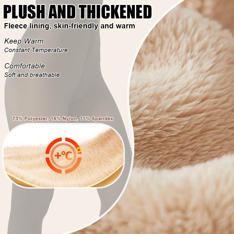 VRCOMFY Women’s Fleece-Lined Leggings | One Seam or Sheer Options | Thick Warm Winter Tights & Pantyhose