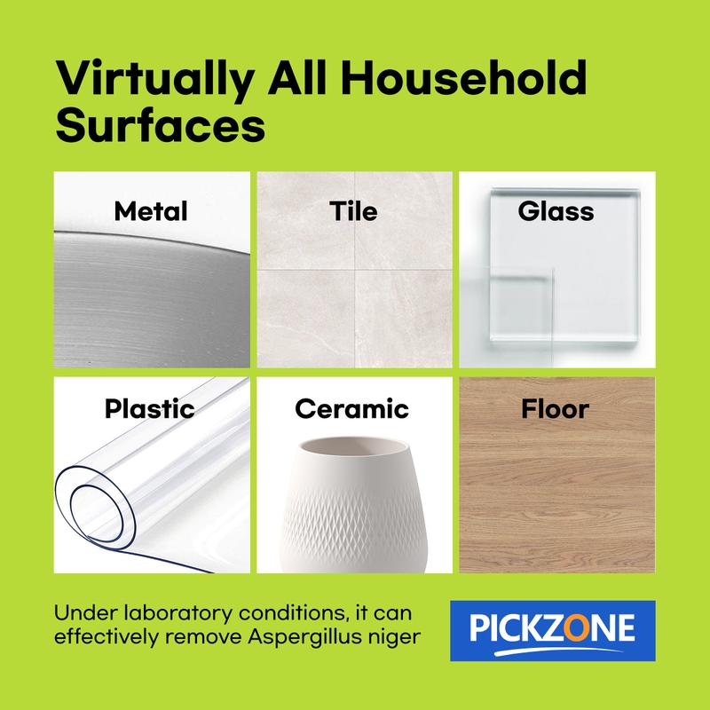 PICKZONE Mold Remover and Mildew Remover Heavy Duty Stain, Spray Bottle, 2026 Multi-Surface Stain Remover for Loader Washing Machine, Bathroom Grout, Shower, Caulk Tile, Wood, Concrete, Glass, and More