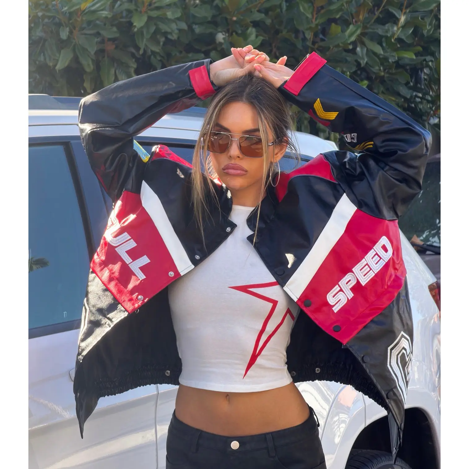 Off Duty Racer Faux Leather Jacket