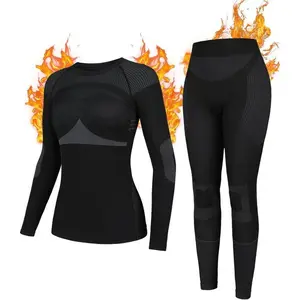 Thermal Underwear Set for Women Long Johns Seamless Warm Base Layer Top & Bottom for Cold Weather