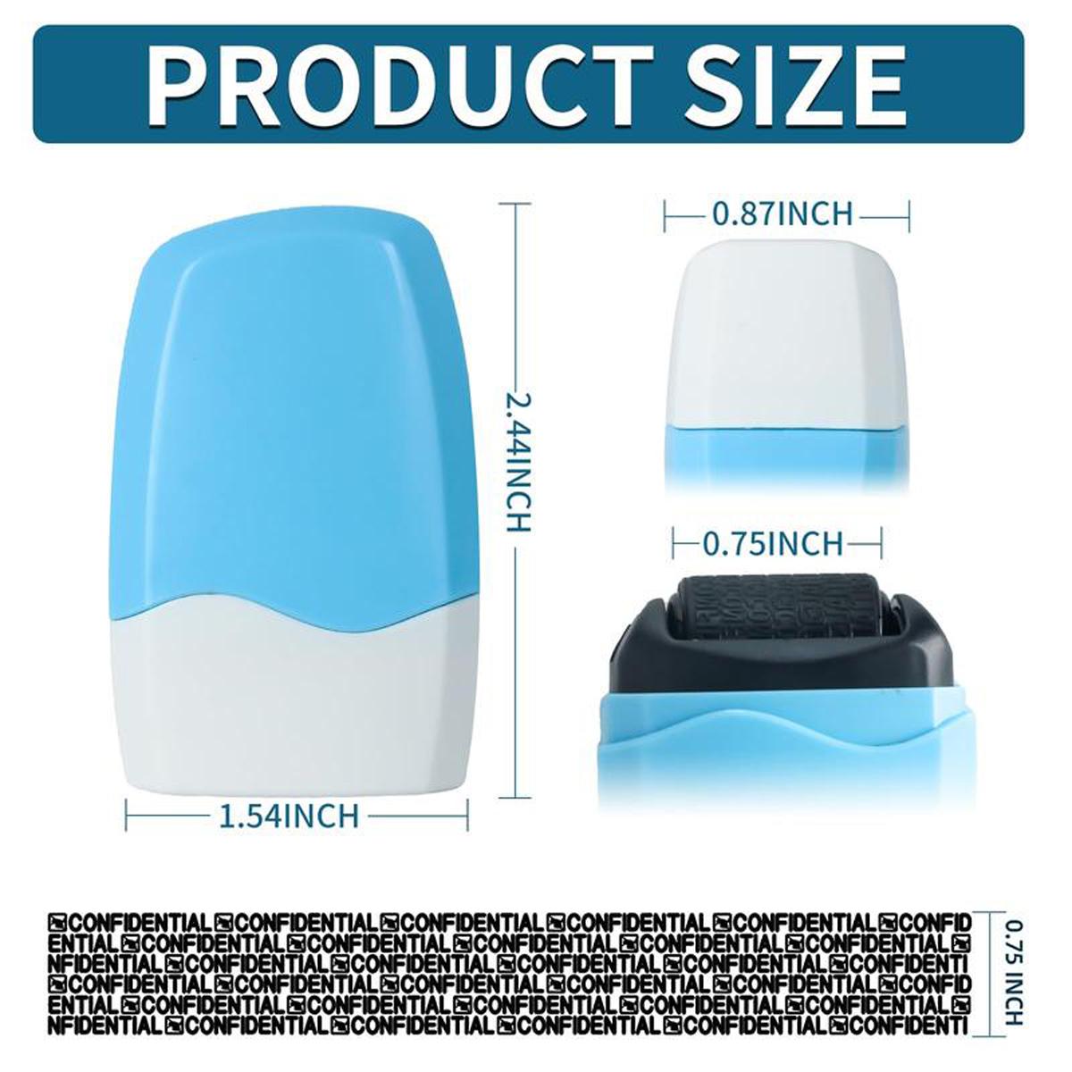 Identity Protection Roller Stamps, Identity Theft Protection Roller Stamp for ID Blockout, Identity Theft Protection Stamps,Privacy Confidential and Address Blocker