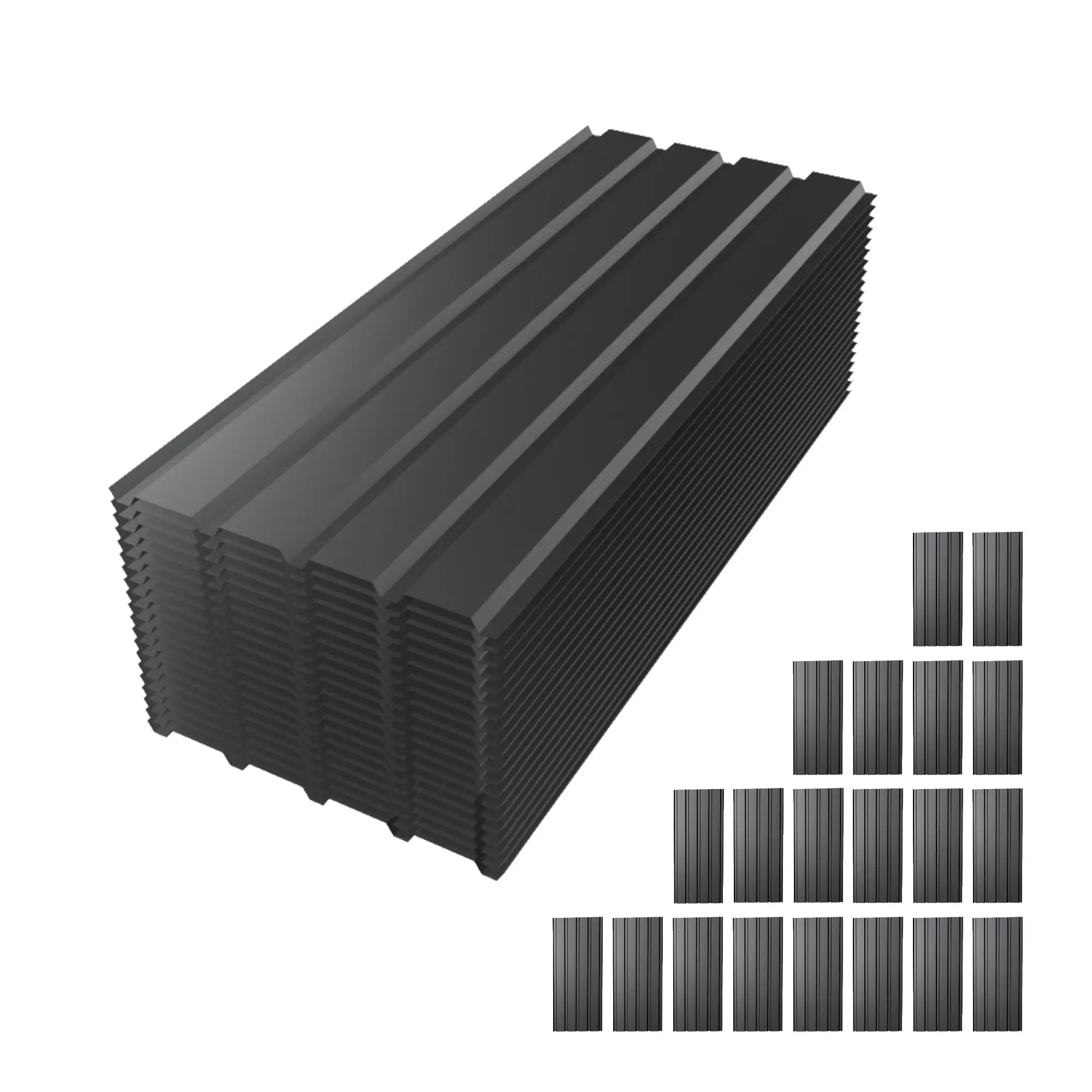 Hdstorzon Galvanized Metal Roof Panels - Durable, Waterproof, Heavy-Duty, Easy to Install for Houses, Outdoor Storage Units, Home Improvement Garden Building Supplies with Protection & Resistance, Gray, Durability, Resistant