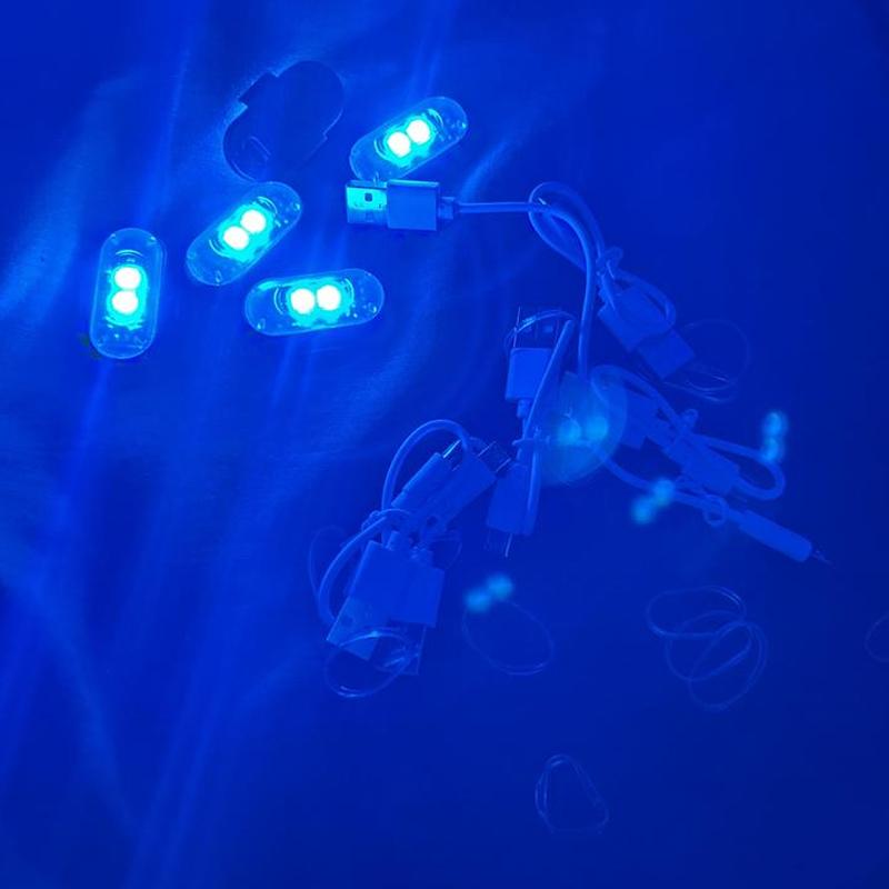 6/12/18/24 PCS RGB Led Aircraft Strobe lights Motorcycle Lights LED Flash Position Wireless Light Aircraft Airplane Helicopter Warning Lights Car Interior Lighting