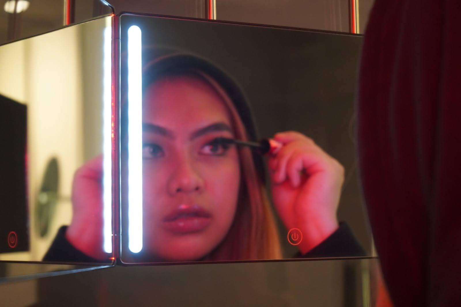 LIPFI'S 360 Barber Mirror – 3 Way Mirror for Self Hair Cutting, Adjustable Trifold Barber Mirror, 3 Sided Tri Fold Self Haircut System for Men & Women Braiding, Professional Mirror for Fades, Lineups, Tapers & Grooming, Folding Mirror for Home & Barbers