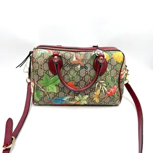 Pre-owned GUCCI As Shown Crossbody Bags HZ 1985 GG Supreme Tian Boston bag 26.03.06