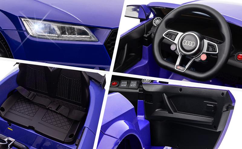 Hikiddo 6V Kids Ride on Toy Car, Licensed Audi Electric Car for Toddler with Remote Bluetooth