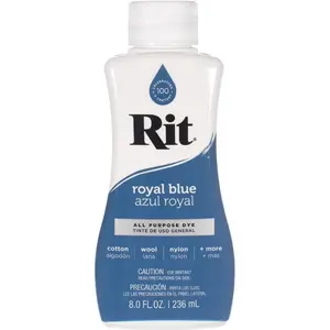 Rit Royal Blue 8 oz Liquid Fabric Dye for Clothing Décor & Crafts