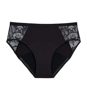 Thinx Ultra-Soft Leakproof Briefs for Women – Reusable, Comfy Period Underwear Holds Up to 12 Tampons - Black