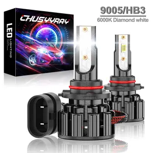 9005 LED Headlight Bulbs Kit Diamond White 6000K For Chevy Malibu 2016 2017 2018