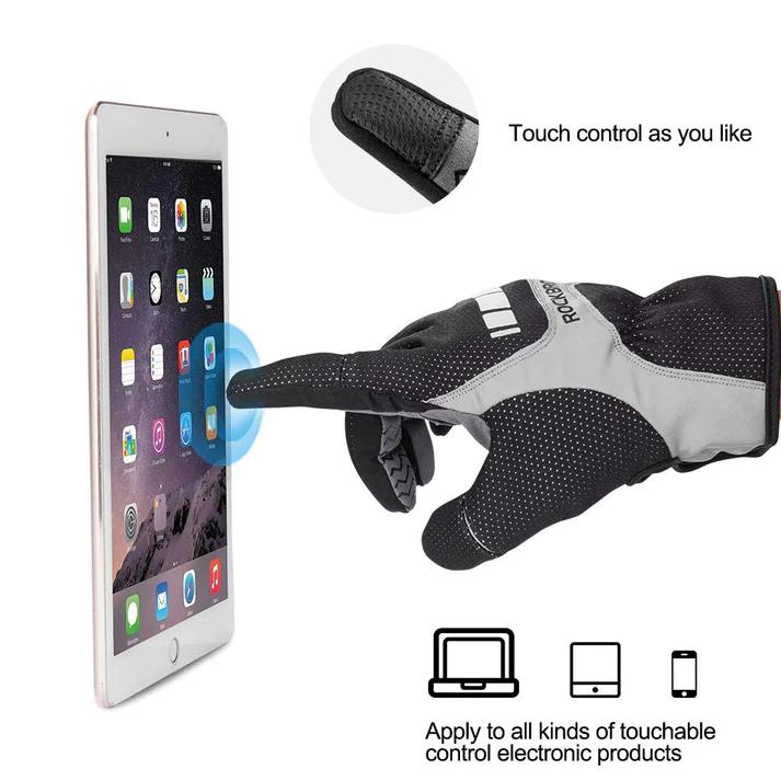 ROCKBROS Full Finger Cycling Gloves for Men, Motorcycle and Mountain Bike Gloves ROCKBROS Full Finger Cycling Gloves for Men, Motorcycle and Mountain Bike Gloves