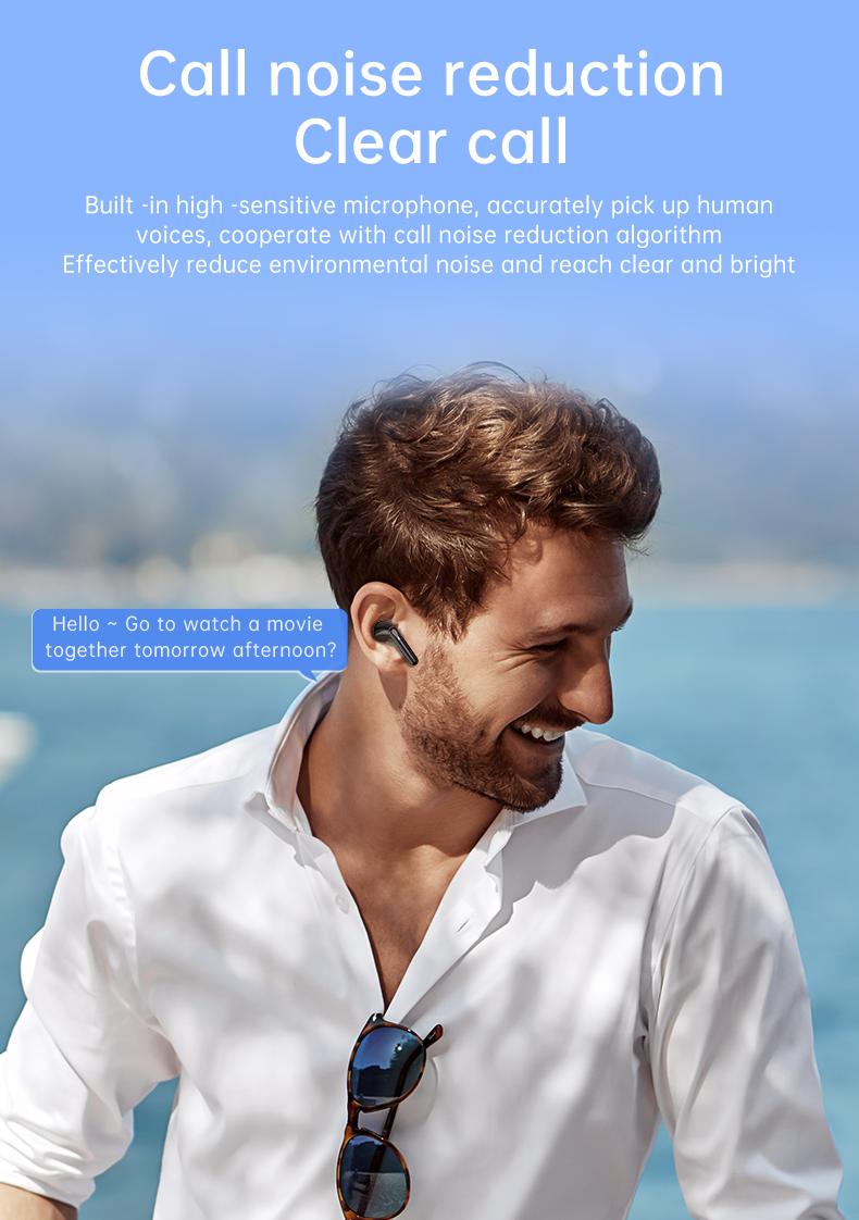 Wireless High-Fidelity Stereo Earphones with Screen Active Noise Cancelling Headphones earbuds comfort earbuds sale gym headphones ipx5 waterproof earbuds