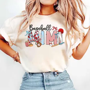 Baseball Mimi Shirt, Baseball Game Day Shirt, Coquette Bow Baseball Shirt, Baseball Lover Gift, Sport Mimi Shirt, Mother's Day Gift For Mimi