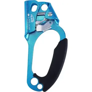 Climbing Hand Ascender Outdoor Mountaineering Tree Arborist Climbing Rappelling Equip Hand Ascender for 8-12MM Rope Left Right Hand Ascender