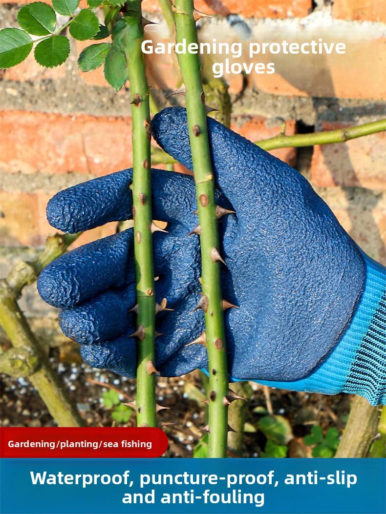 Gardening Gloves Anti-Prick Anti-Puncture Waterproof for Beachcombing, Planting Roses, Weeding, Florists, and Gardeners