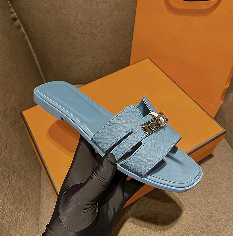 Women's Flat Slippers with Metal Buckle - Stylish & Versatile Spring/Summer New Arrivals SpringStatements