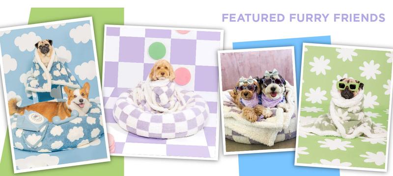 Lesure Warm Donut Bed - Cozy Fluffy Calming Bed for Small/Medium/Large Dogs & Cats, TikTokShopBlackFriday Choice, Soft Plush Round Pet Bed for Winter Comfort, Washable, Anti-Slip Bottom, Camas para Perros, Pet Supplies Bedding