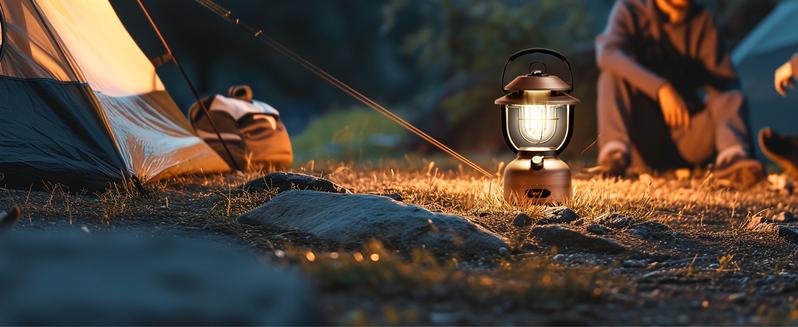Lepro Retro Classic LED Camping Lantern, High Lumens, Daylight White 2500K and 5000K, Dimmable, USB Rechargeable, Waterproof for Camping, Vintage Decoration and Emergency (USB Charging Cable Included)