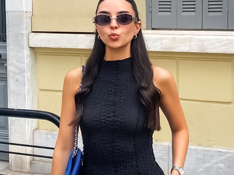 High-Quality Fashion Polarized Sunglasses Trendy Beach Eyewear  for Women | Oval Gold Frame + Black-Brown Gradient Lenses | Stylish for Daily, Travel & Party - SM0101