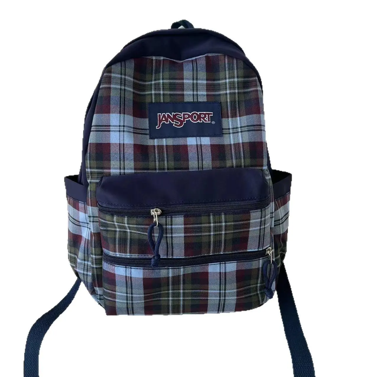 JanSport Cool Student Backpack - Unisex Collegiate Large Capacity Bag with Vintage Suede Bottom, Letter Patches, Backpacks for School Teens