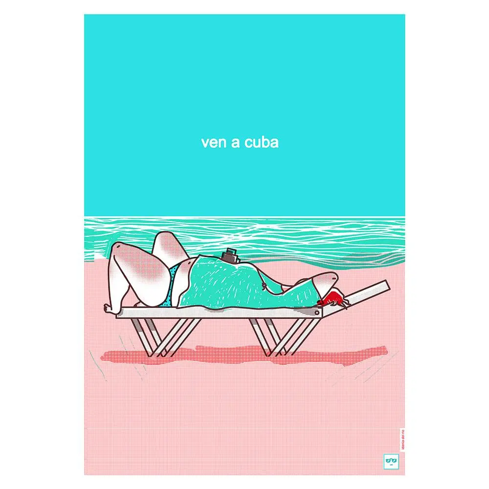 Come to Cuba Screenprint by Idania del Río | Clandestina