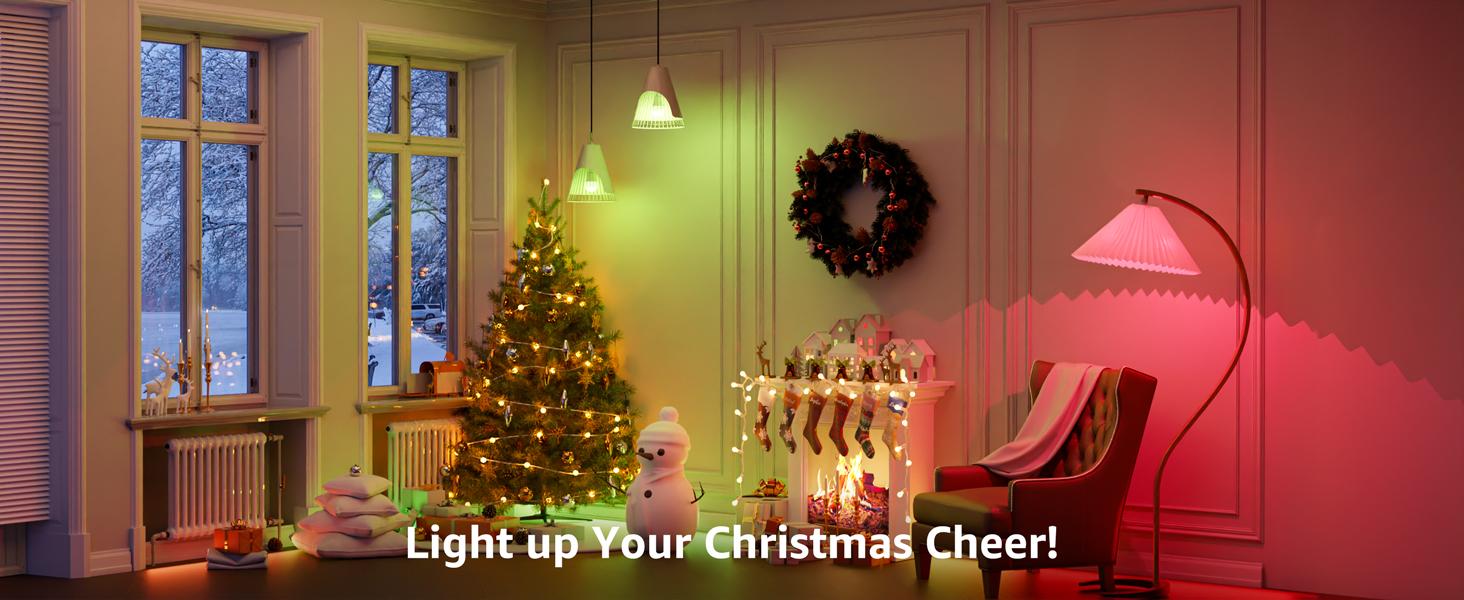 Lepro B1 AI Smart Light Bulbs - WiFi & Bluetooth RGBWW Color Changing LED Bulb Compatible with Alexa & Google Assistant, AI Generated Lighting LLM, AI Voice Control, Music Sync, 2.4GHz Only, 2 Packs