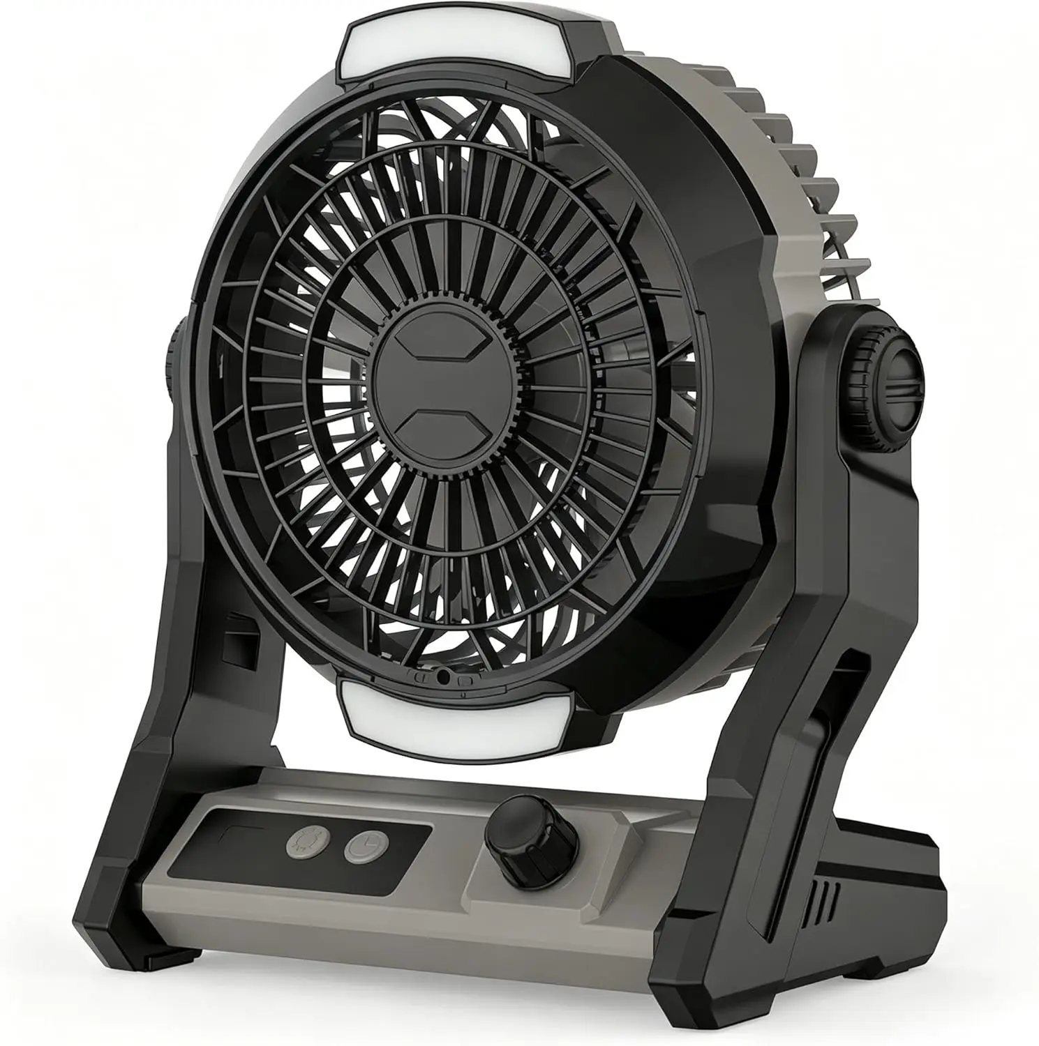 10000mAh Rechargeable Camping Fan, Battery Operated Tent Fan with 100-Speed Adjustable Airflow, 3-in-1 Desk & Hanging Portable Fan with Night Light, Timer, USB Power Bank, No AC Fan for Hot Room, Power Outage, Camping,Travel, Ventilador Portátil,summerwin